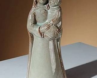 000.Main Image Ceramic Madonna and Child Figurine