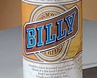 000.Main Image Vintage Billy Beer Can Opened 1970s