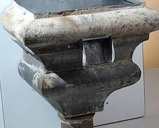 000.Main Image Antique Metal Rain Gutter Collector Box