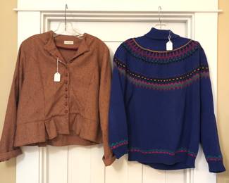 Krista Larson blazer, vintage Eddie Bauer sweater