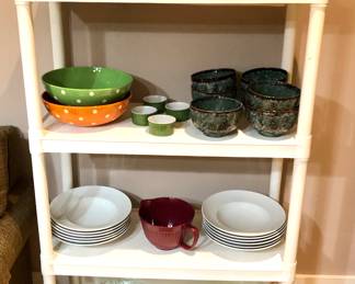 SO MANY bowls! Includes Williams Sonoma acorn & leaf set, white Sur La Table pasta bowls