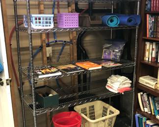 hrome wire shelf with wheels by NSF - shelves are adjustable (48”L, 18”D, 77”H)