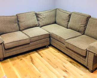 L-shaped sectional sofa by Miles Talbott (98” x 94” x 41”D)