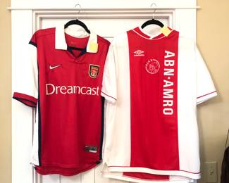 Vintage European soccer jerseys