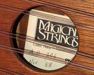Label inside dulcimer