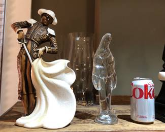Treasure Craft matador, glass madonna