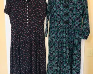 Dresses - left is size 6, right is vintage Eddie Bauer corduroy (small)