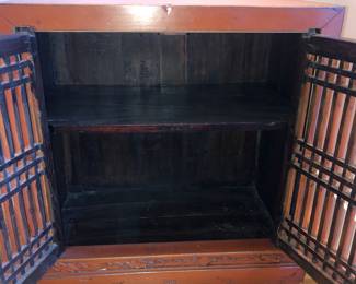 Interior of cabinet - shelf is removable