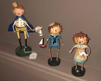 Lori Mitchell figurines - Little Prince, Raggedy Ann & Andy
