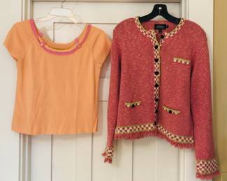 Sigrid Olsen top (size small), Icelandic Design sweater (med.)