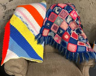 Colorful afghans