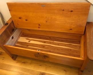Interior of bench