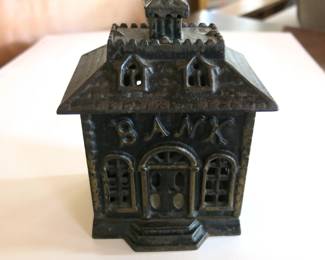 J&E Stevens Co. Cast Iron Cupola Still Bank