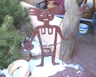 Sun God Petroglyph Iron Statue