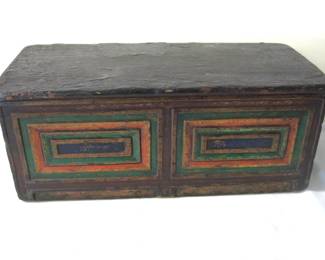 19th C. Tibetan Painted Wood Altar Stand