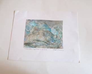 Cliff Harmon "Mountain Approach" Monoprint