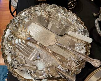 Plated serving items