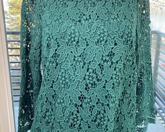 Talbots New With Tags Lace Design Blouse * 16P
