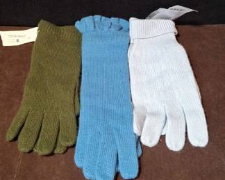 2 Pair New with tag Cashmere Gloves * Nordstrom & Charter Club Brand
