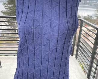 Pendleton Wool Sleeveless Sweater * Dusty Purple Size L
