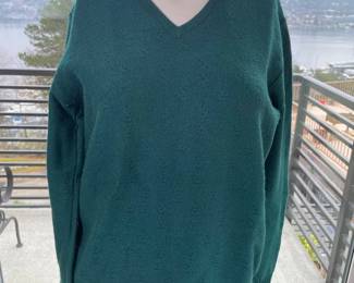 Pendleton Emerald Green Wool Sweater * Long Sleeve Size 40
