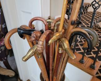 Antique cane collection