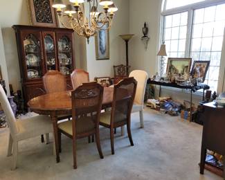 Dining table & 4 chairs, other side chairs