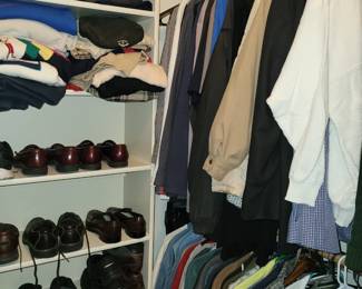 Men's clothing, shoes, etc