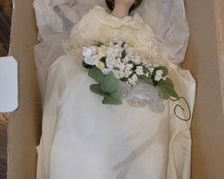 Collectible Princess Diana bride doll
