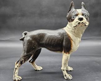 Antique French Bulldog Cast Iron Doorstop