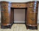 Vintage Wooden Kidney-Shaped Desk
