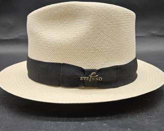 Stefeno Genuine Hand Woven Panama Hat, Size Small