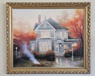 Thomas Kinkade Accent Print, Framed w/ COA