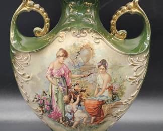 Vintage Victorian Porcelain Vase by Empire, 1/2