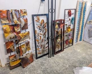 Metal wall decor pieces $10-$20 each