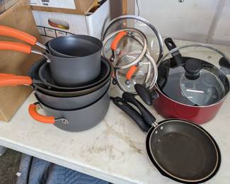 Pots & pans ($30 set & $30 set)