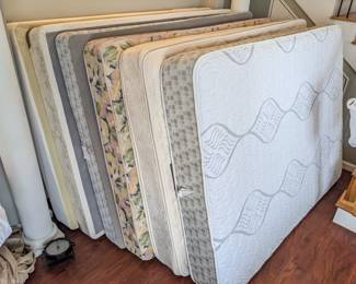 Mattresses ($75-$125) and box springs ($50 each)
