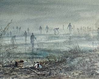 Josh Grano (20th Century) | Watercolor on paper. Sight 9.5 x 14 in. Signed indistinctly, possibly Josh or John Grano (?) lower right - h. 17.5 x w. 21.5 in (frame)