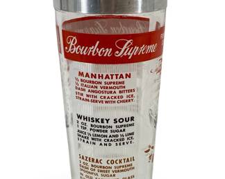 Old Bourbon Supreme Collectible Cocktail Shaker