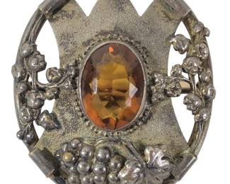 Tremendous Art Nouveau Gemstone Brooch
