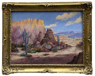 Signed Frederick Jarvis “Devil’s Gulch" Acrylic