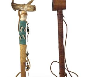 (2) Antique Native American Peace Pipes