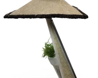 Art Deco Style Lucite Leaning Lena Floor Moss Lamp