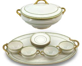 10pc Castiglione Limoges Porcelain Set