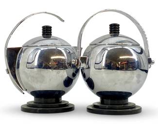 Mid Century Modern Cream Pot & Sugar Pot