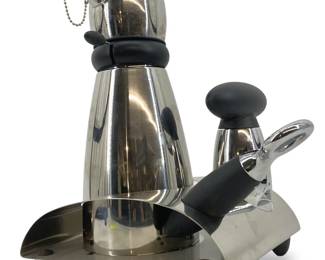 Rare Michael Graves Chrome Barware Set