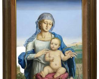 Antique 19th Century Portrait Oil on Panel