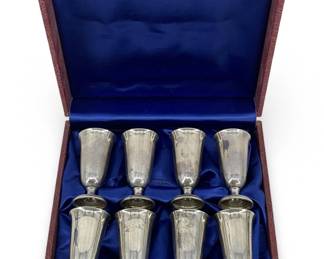 8pc Kirk & Sons Inc. Sterling Silver Cordials