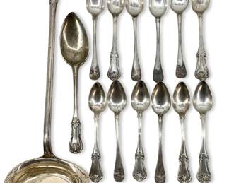 14pc Swedish 800 Silver Spoon Collection