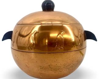 Vintage Copper Penguin Hot and Cold Server